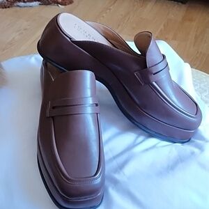 Journee Collection Brown Loafer Clog 12